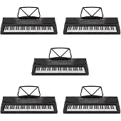 Gear4Music MK-1000 54-Key Portable Keyboard by 5 Pack