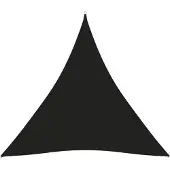 vidaXL Voile De Parasol Tissu Oxford Triangulaire 5x5x5 M Noir