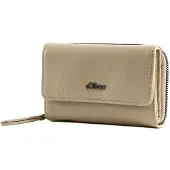 s.Oliver porte-monnaie Wallet Brown beige