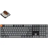 Keychron Clavier K5 Max Universel USB + RF sans fil + Bluetooth Noir, Gris