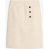 Bonprix Jupe en jacquard de coton et lin