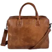Dstrct Fletcher Street Sacoche en cuir - 15,6 pouces - Cognac