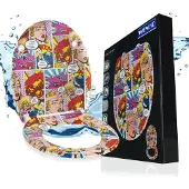 Wenko SIÈGE WC Pop-Art Abaissement automatique Couvercle WC Lunettes Duroplast Comic