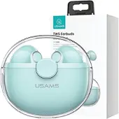 Usams Casque Bluetooth 5.1 Tws Buseries Wireless Green/Green Bhubu03