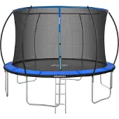 TecTake Trampoline JUMPY avec filet de sécurité - 366 cm