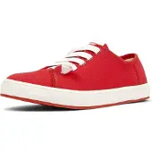 Camper pour femme. K201884-004 Baskets Peu Rambla II rouges (38), Tissu, Plat, Lacets, Casuel