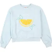 ONLY GIRLS Sweat-shirt 'KOGTERRA' bleu cyan / bleu pastel / jaune