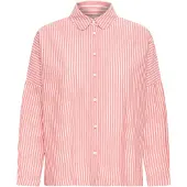 Ichi Chemisier 'GILEY ' corail / blanc