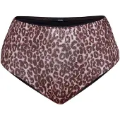 JOOP! Bas de bikini ' Leopard Beach ' marron / rose / noir
