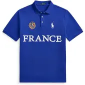 Ralph Lauren pour homme. 710B20852001 Polo de France Classic Fit bleu (XXL), Casuel, Coton, Manche courte