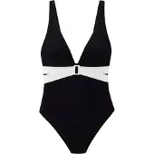 LASCANA Maillot de bain noir / blanc