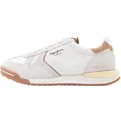 Pepe Jeans Baskets basses 'MARVIN LIGHT' camel / mastic / blanc