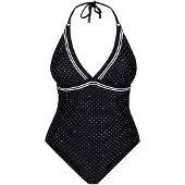 JOOP! Maillot de bain ' Polka Dots ' noir / blanc