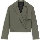 BOSS Veste Relaxed en crêpe japonais
