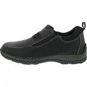 Rieker Chaussons de ville pour hommes, modèle pantoufle, couleur noire, pour un usage décontracté