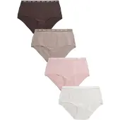Next Slip brocart / brun foncé / rose ancienne / blanc
