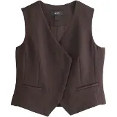 Next Gilet de costume chocolat