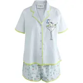 Cath Kidston Shorty 'Stanley Dog' bleu pastel / kiwi / noir