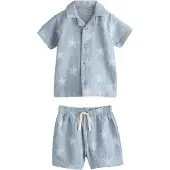 Next Pyjama bleu-gris / bleu pastel