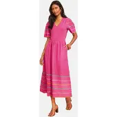 Love & roses Robe bleu clair / violet / orange / fuchsia