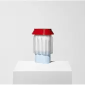 Warren & Laetitia Nour Lampe de Table Light Blue | Red