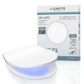 Schutte Duroplast Siège de WC LED, siège de WC avec veilleuse LED, couvercle de WC avec mécanisme de fermeture douce et fermeture rapide