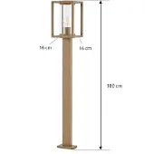 LUCANDE Luminaires d'extérieur , Ferda, dimmable, Brun / rouille, Terrasse, Aluminium, Moderne