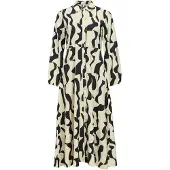 Vila Robe-chemise 'OBJJacira' ivoire / noir