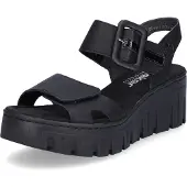 Rieker Sandales à lanières noir