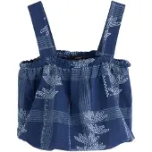 Next Haut bleu marine / blanc