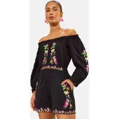 Love & roses Combinaison jaune / vert clair / rose / noir