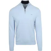 Mcgregor Pull Demi-Zip Coton-Cachemire Bleu Poudré
