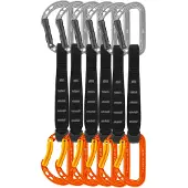 Petzl - Pack de 6 dégaines d'escalade - Pack 6 Spirit Express en Aluminium - Taille 17 cm - Gris