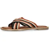 Sacha Mule beige / marron / noir