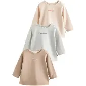 Next T-Shirt beige clair / cappuccino / gris foncé / gris chiné