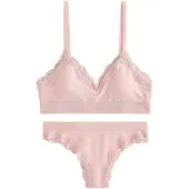 Next Ensemble de linge rose pastel