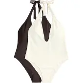 The Set Maillot de bain crème / brun foncé