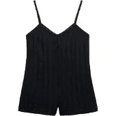 Superdry Lace Cami Playsuit Sleeveless Romper Noir XS Femme