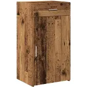 vidaXL Buffet à tiroirs en bois recyclé 50 x 42,5 x 93 cm