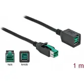 DeLOCK 85980 PoweredUSB Verlängerungskabel 12 V 1 m