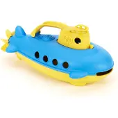 Green Toys Bateau de plongée avec poignée jaune
