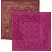 HUGO Lot de deux bandanas en popeline de coton imprimée