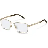 Porsche Design Lunettes de Vue P81004 56/15/140 Gold, olive Metallo MAN P81004