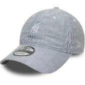 New Era Casquette de sport '9TWENTY New York Yankees MLB Seersucker' marine / bleu pastel