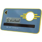 Fanattik Limited Edition Fallout New Vegas Vault 21 Security Keycard Replica Bleu