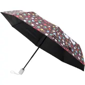 MyMo Pop Parapluie 'Pop Eyetheme' bleu clair / marron / jaune / blanc
