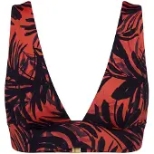 Triumph Hauts de bikini ' Red Label Summer Palm ' orange foncé / noir