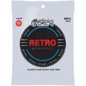 Martin Retro Acoustic MM12 Cordes de guitare de calibre lger Monel Nickel