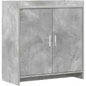 vidaXL Buffet gris béton 72 x 36 x 80 cm en aggloméré