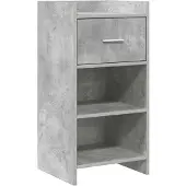 vidaXL Buffet gris béton 40 x 36 x 80 cm en aggloméré